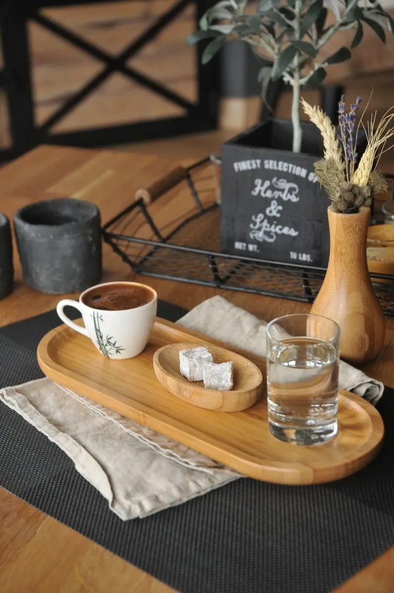 

DOLBOVI Bambum Latte-Small Rectangle tray tray поднос plateau de service