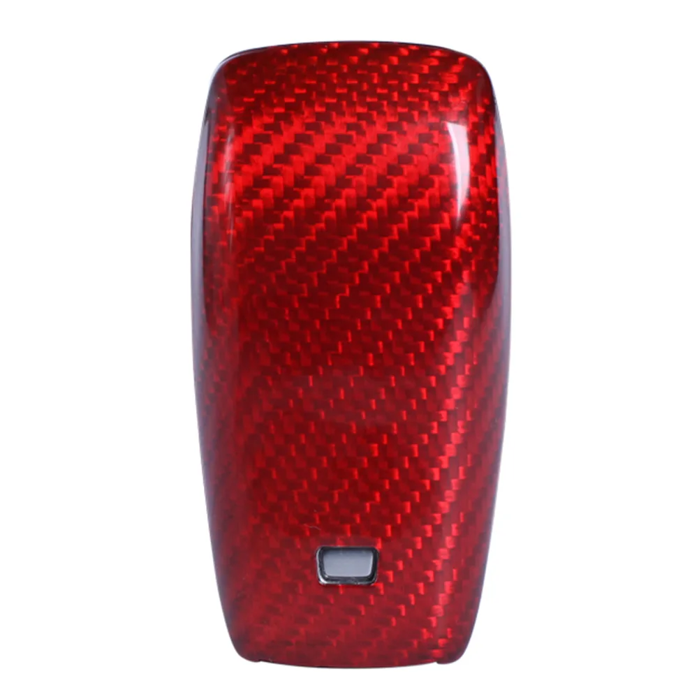 Car Remote Key Cover Case Red Real Carbon Fiber For Mercedes BENZ E-Class W213