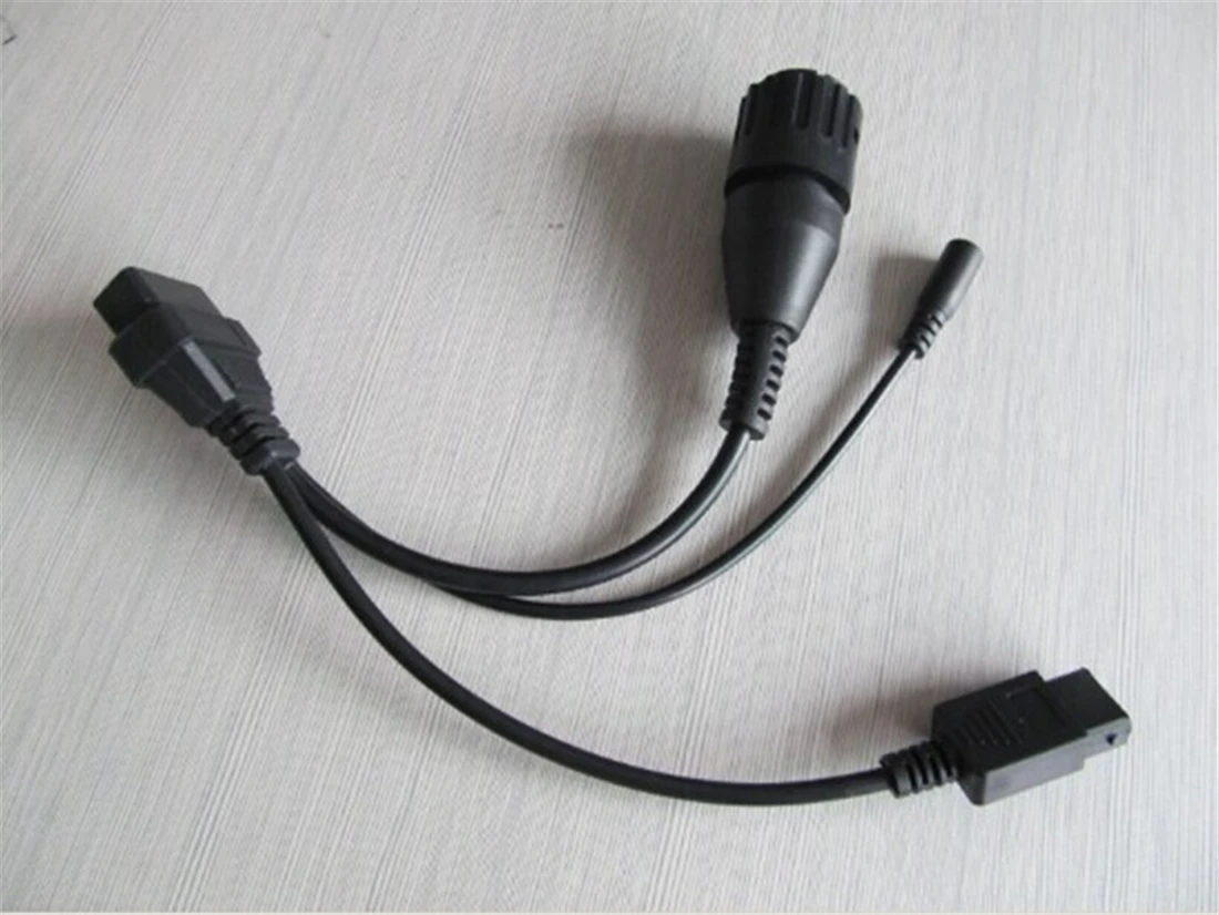 Motobikes Diagnostic Cable for BMW 10 Pin Adaptor to OBD2 16pin Connect Cable