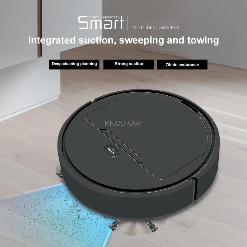 Robot Vacuum Cleaner 3-In-1 Auto Rechargeable Smart Sweeping Robot Dry Wet Sweeping Vacuum Cleaner Smart Floor Cleaner