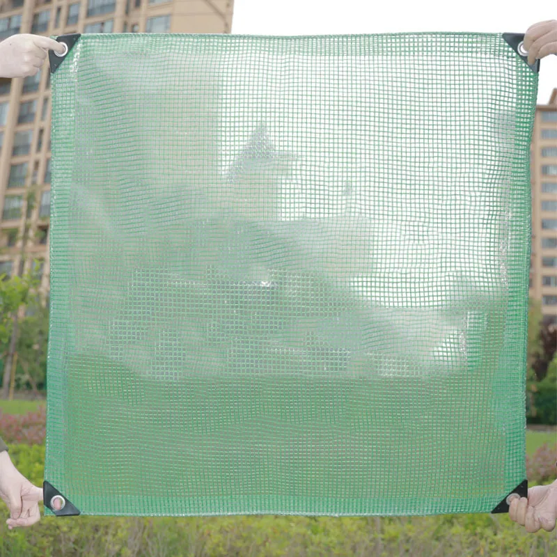 Verdicken 0,32mm Transparent Grün Qualität PVC Kunststoff Regendicht Plane Garten Gewächshaus Sonnenschutz Winddicht Regen Shelter – Detail 12
