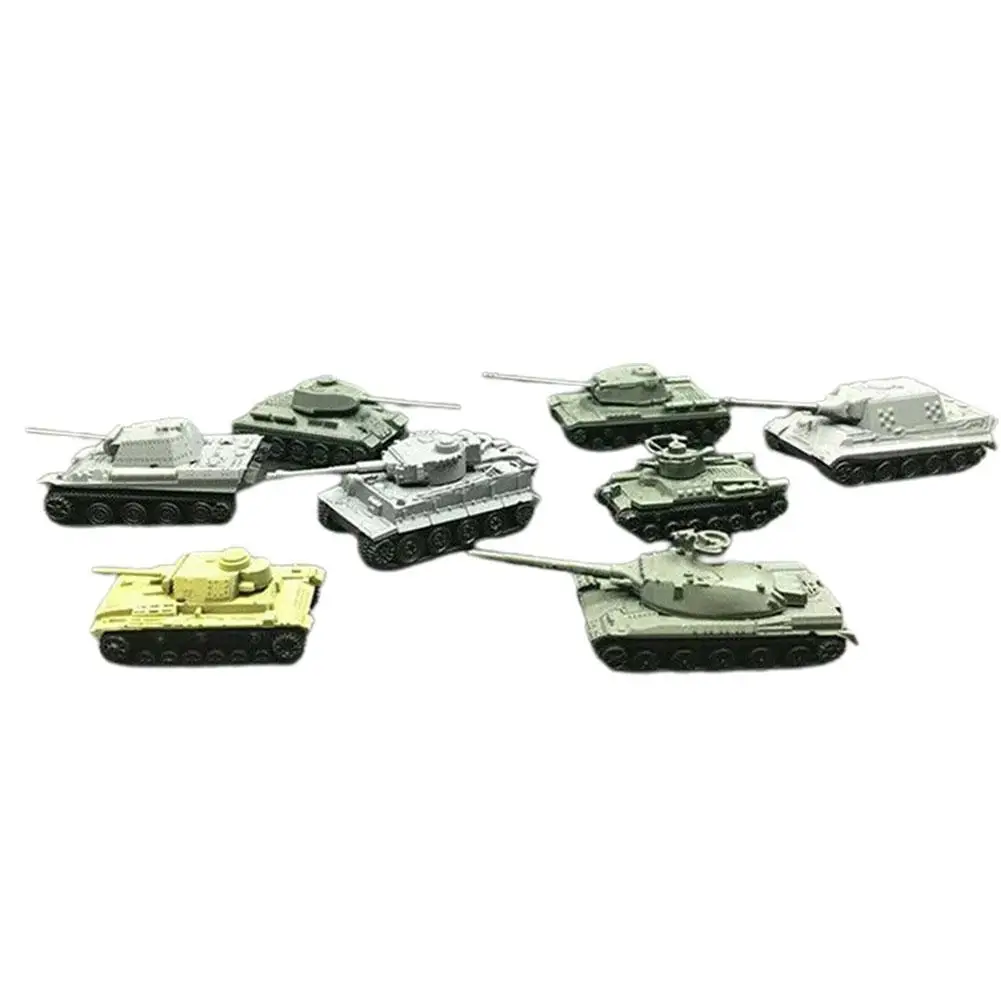 1:144 4D Assembled Tank Model Military German King Tiger Main Thumb Battle Children\'s Military Tank Toy Tank Model Boy Toys Gift