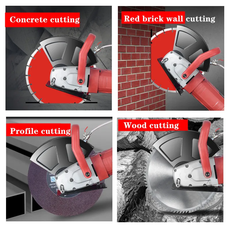 220v 5800W monolithic cutting machine Wall chaser concrete wall dust-free hydroelectric stone cutting machine