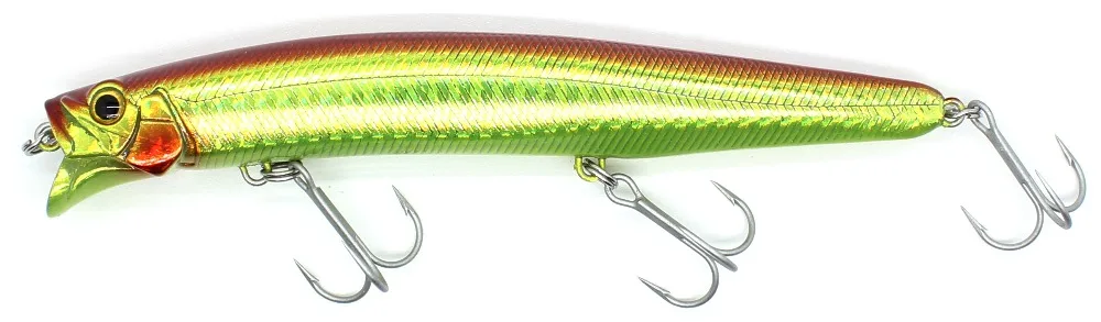 AOCLU Jerkbait Schwimmende Wobbler 13 cm 21 g Harter Köder Minnow Popper Angelköder mit Magnet zum Weitwurfen Seebarsch 4 # Haken – Detail 8