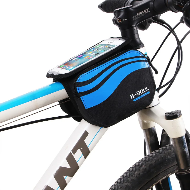 Bicycle Bags Front Touch Screen Mobile Phone Bag MTB Road Mountain Bike Top Tube Bag Cycling Pannier pack Cycling Accessories