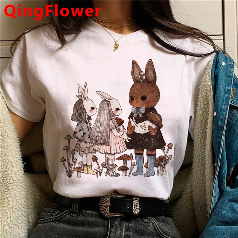 Kawaii Mushroom clothes women kawaii harajuku vintage t shirt graphic tees women streetwear