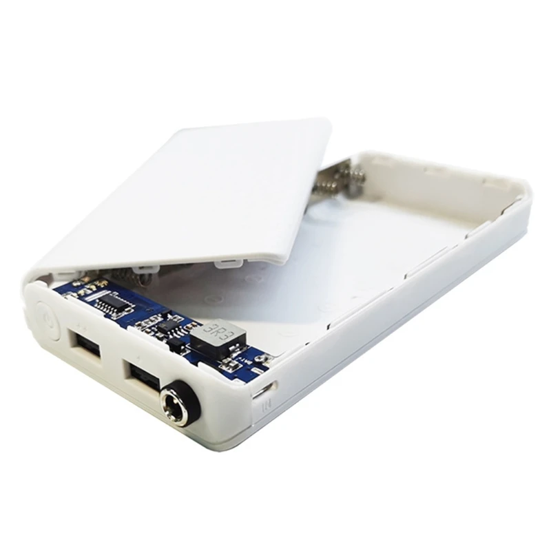 2023 New Non-removable Charging Box Power Bank Shell DC Output 9V/12V Dual USB Output DIY 7x18650 Battery Case