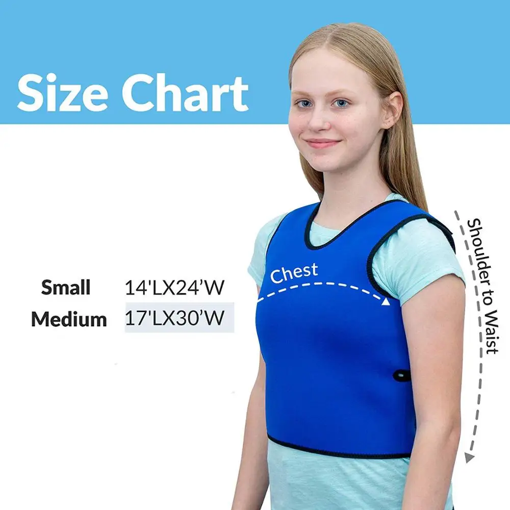 Sensory Deep Pressure Vest for Kids Comfort Compression Vest for Autism Hyperactivity Mood Processing Disorders Breathable