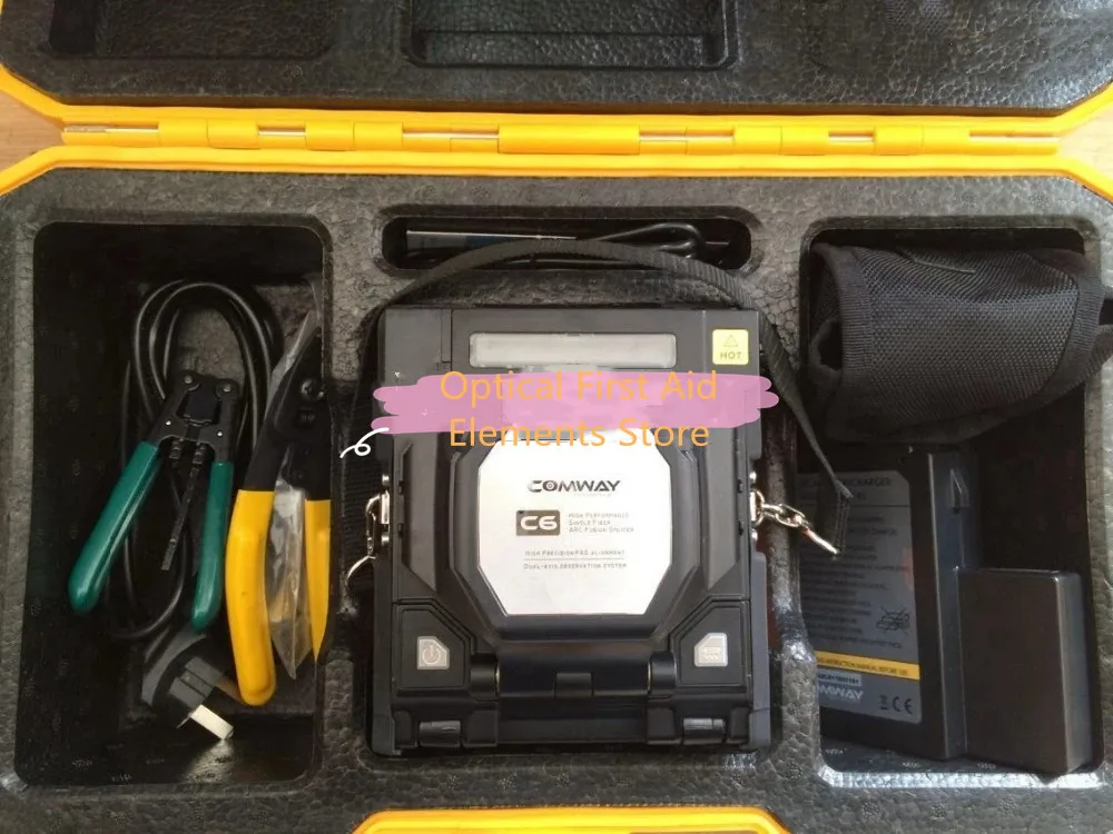 DHL Free Shipping Comway C6 FTTX optical fiber fusion splicer PAS ALIGNMENT system