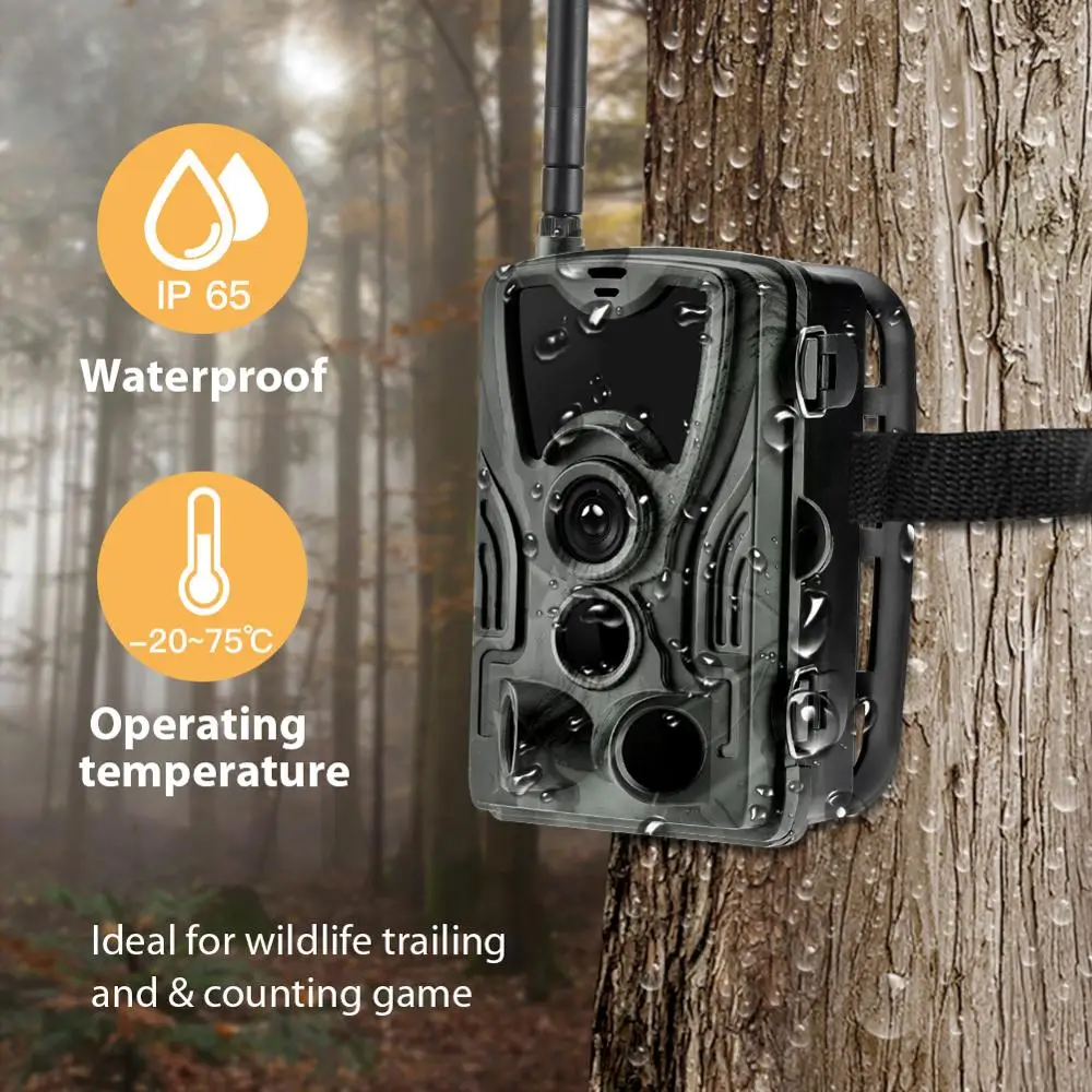 4G 4K Live Show Hunting  Cameras APP Clould Service Trail Camera HC801PROLI 5000Mah Recharger Battery 30MP Night Vision Photo