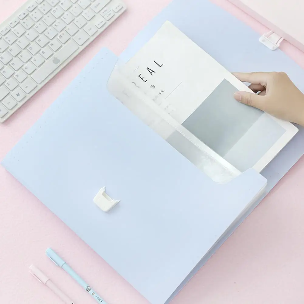 2 confezioni cartella di File espandibile portatile di grande capacità cartella espandibile portafoglio fattura ricevuta lettera fisarmonica organizzatore di documenti