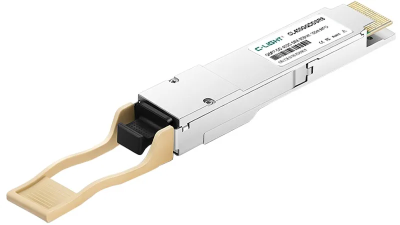 C-Light QDD-400G-DR4 Compatible 400GBASE-DR4 QSFP-DD PAM4 1310nm 500m MTP/MPO SMF DOM Optical Transceiver Module