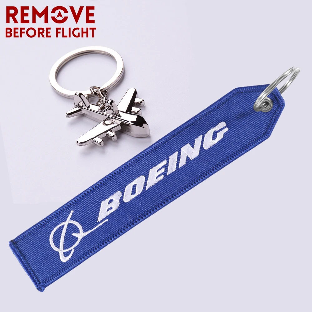 2 PCS Fashion Airbus Aviation Keychain for Cars Cool Polit Key Fobs Key Chains Chaveiro Remove Before Flight A320 Boeing Key Tag