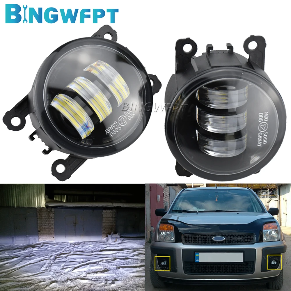 2pcs/lot Fog Lamp For Ford Fusion Estate JU 2002 2003 2004 2005 2006 2007 2008 Fog Light Headlights Fog Lamp Assembly