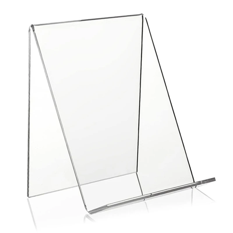 

Acrylic Book Stand with Ledge,Transparent Acrylic Display Easel, Clear Tablet Holder for Books,Notebooks,Artworks