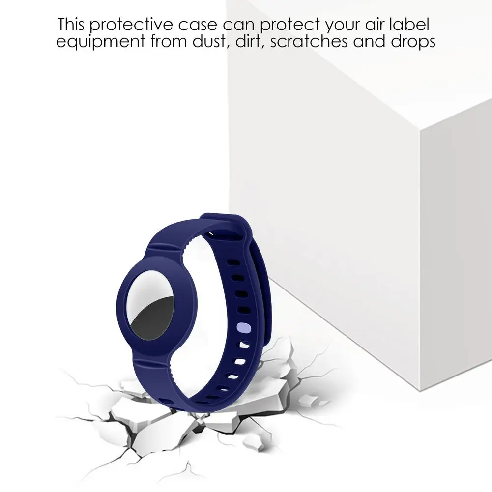 Чехол для Airtag, носимый браслет для детей, Детский силиконовый мягкий приятный для кожи легкий защитный чехол для Apple Airtag Tracker