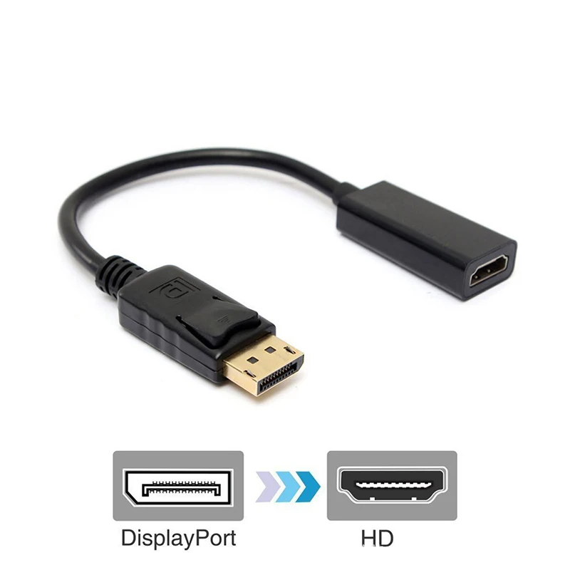 DP DisplayPort to VGA DVI HDMI-Compatible Converter Video Cable Display Port D-Sub Adapter 1080P 720P HDTV Monitor PC