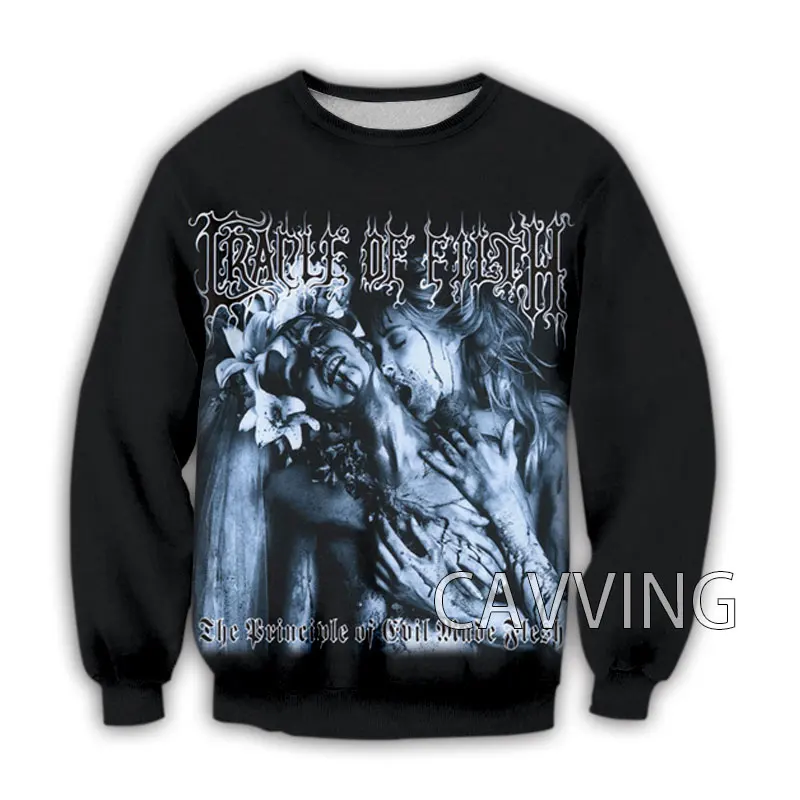 New Fashion Women/Men\'s 3D Print  Cradle of Filth  Crewneck Sweatshirts Harajuku Styles Tops Long Sleeve Sweatshirts