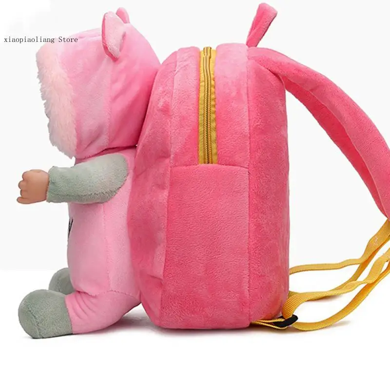 Schoolbag Kids Backpack Children School Bags Girls Boys Backpacks New Lovely 3D Baby Doll Plush Children Backpacks Kindergarten