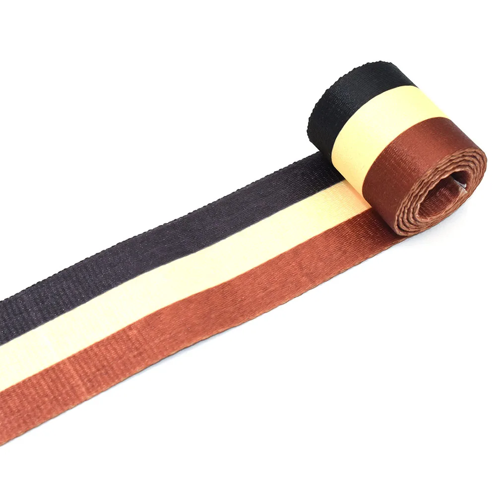 

2"Brown Ribbons Webbing Belt Bag Strap Dog Collar Webbing Striped Webbing Handbag Strap Leash Ribbon DIY Garment Textile Sewing