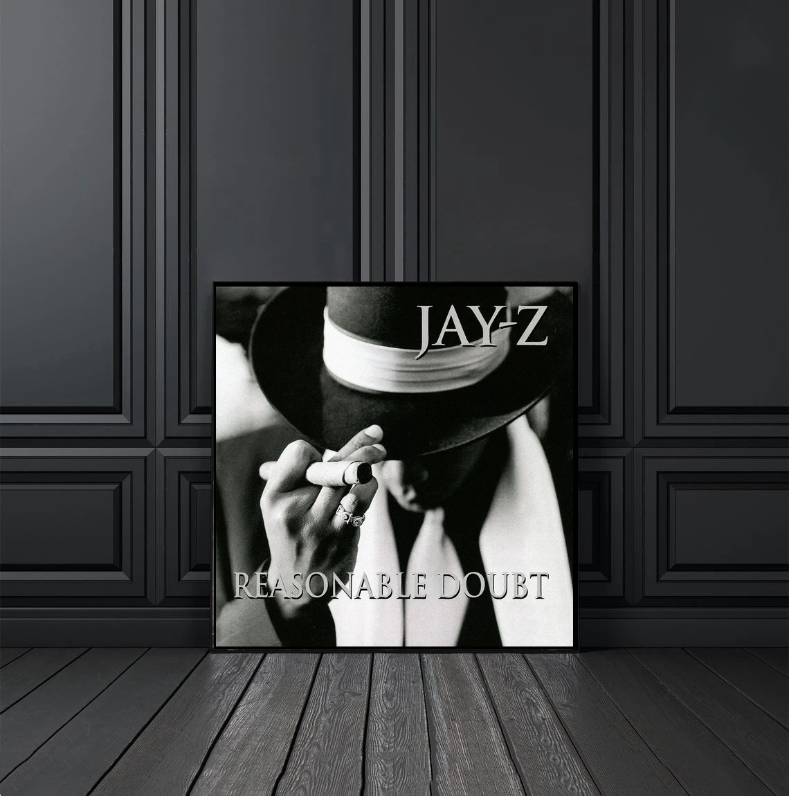 JAY-Z  Reasonable Doubt Music Album Cover Poster Canvas Print Rap Hip Hop Music Star Singer Wall Painting Decoration