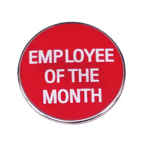 Employee of the Month Enamel Pin work reward Brooch job funny cheeky life boss award winner jewelry