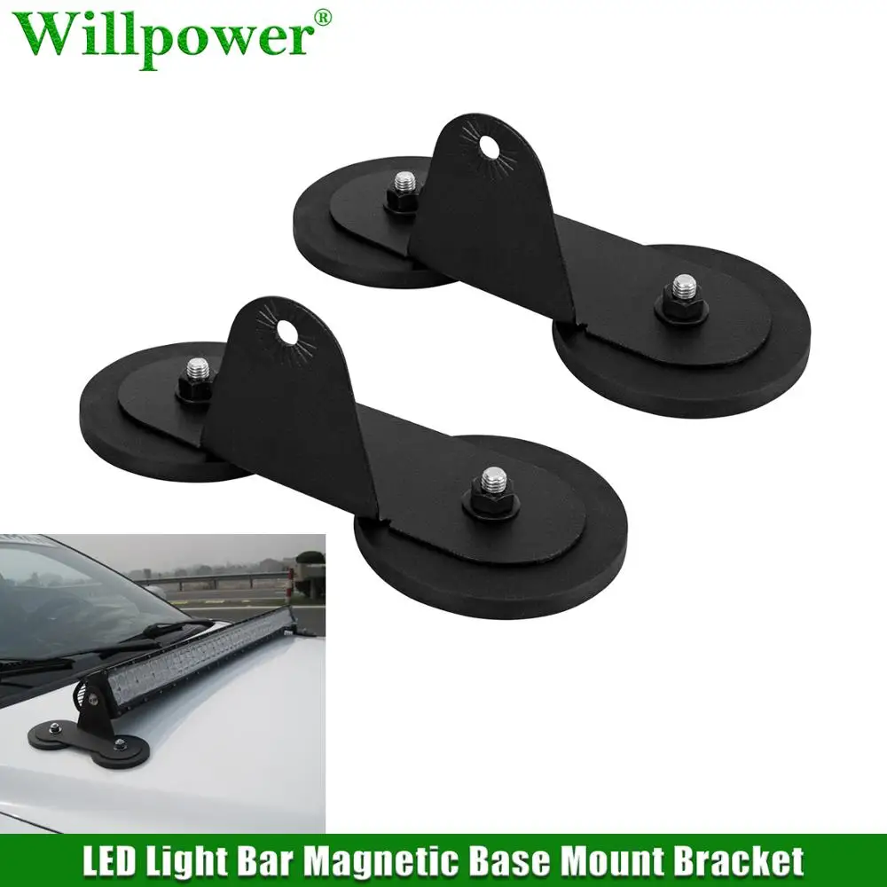 Barre lumineuse LED pour toit de voiture SUV, Base magnétique solide, support latéral, tout-terrain, 4WD, 4x4, pour capot de camion