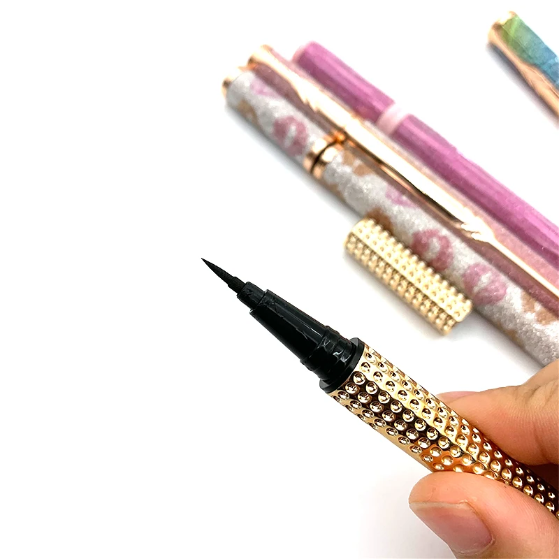 Mikiwi10/20/30/50pcs/Lot Pen Matte Liquid Eye Liner Pencil No Glue Diamond Waterproof Magic Self-adhesive Eyeliner