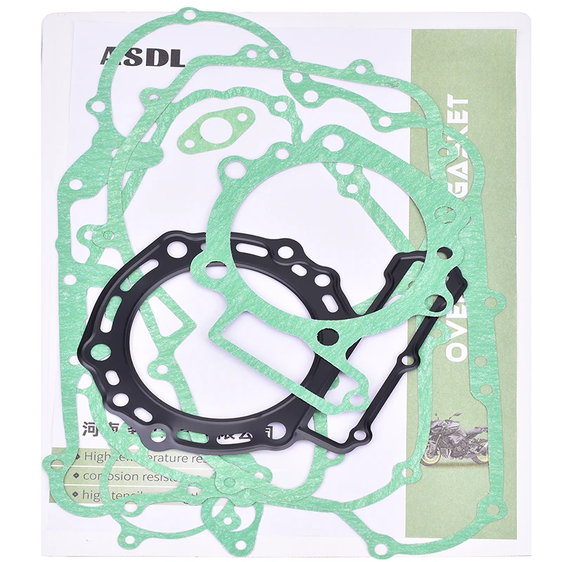 Motorcycle Complete Full Cylinder Head Overhaul Gasket Mat Pad Kit for Kawasaki Bike KLR650 KLR 650 650CC