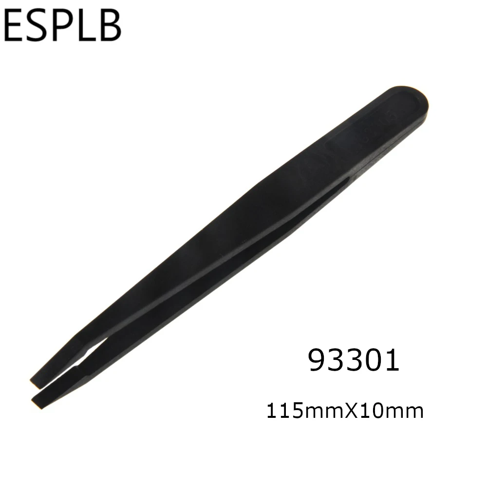 ESPLB 8 قطعة/المجموعة/المجموعة ملاقط بلاستيكية مضادة للكهرباء الساكنة ESD ملقط مستقيم منحني إلكتروني PCB إصلاح الأدوات اليدوية الملقط
