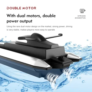 Remote control speedboat toys for boys, LSRC-B8 RC High speed running boat, waterproof, rechargeable model, electric radio, 14y +, 2.4g 8 Main RC Boat Sales - №5