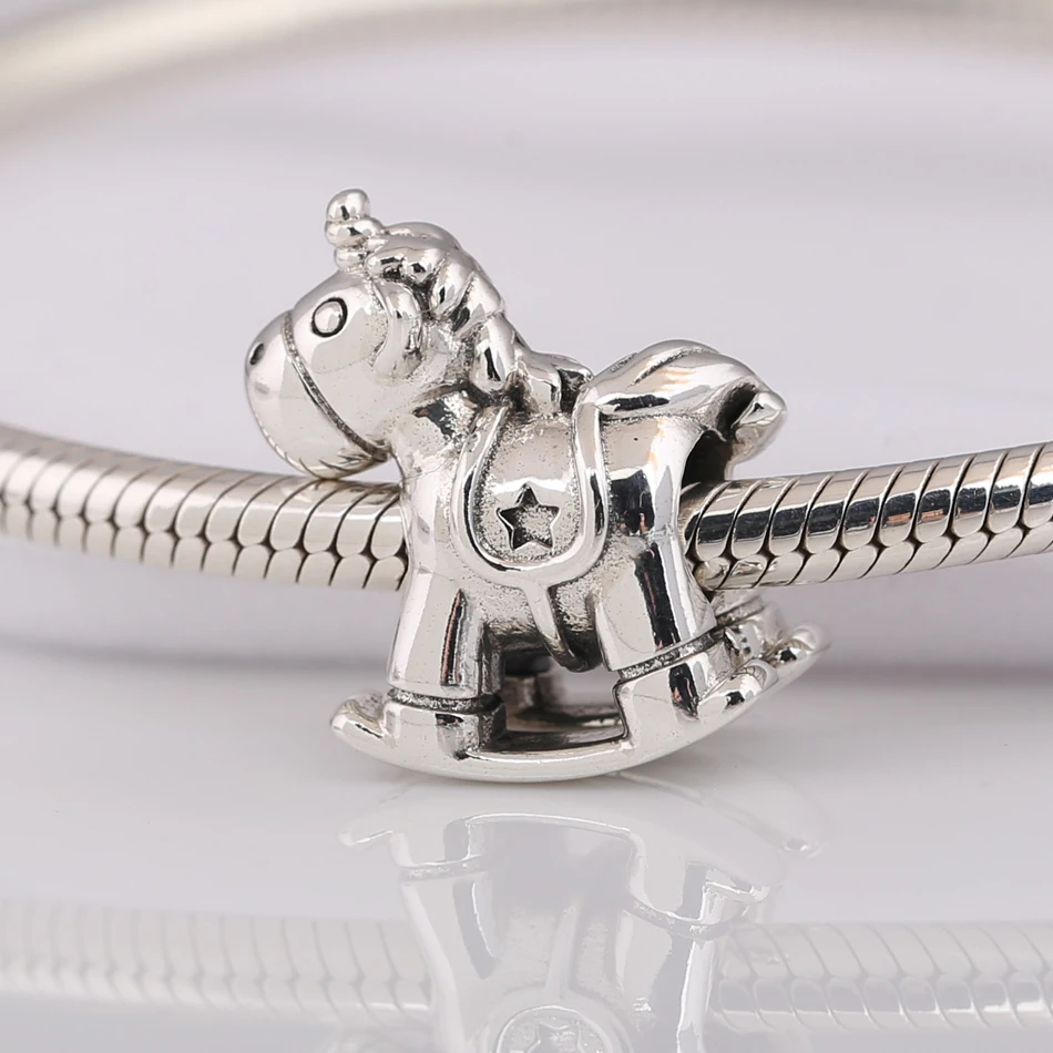 

Women Bracelets Bead Silver DIY Jewelry Unicorn Horse Charm fit Lady Bracelet Bangle Girl Gift