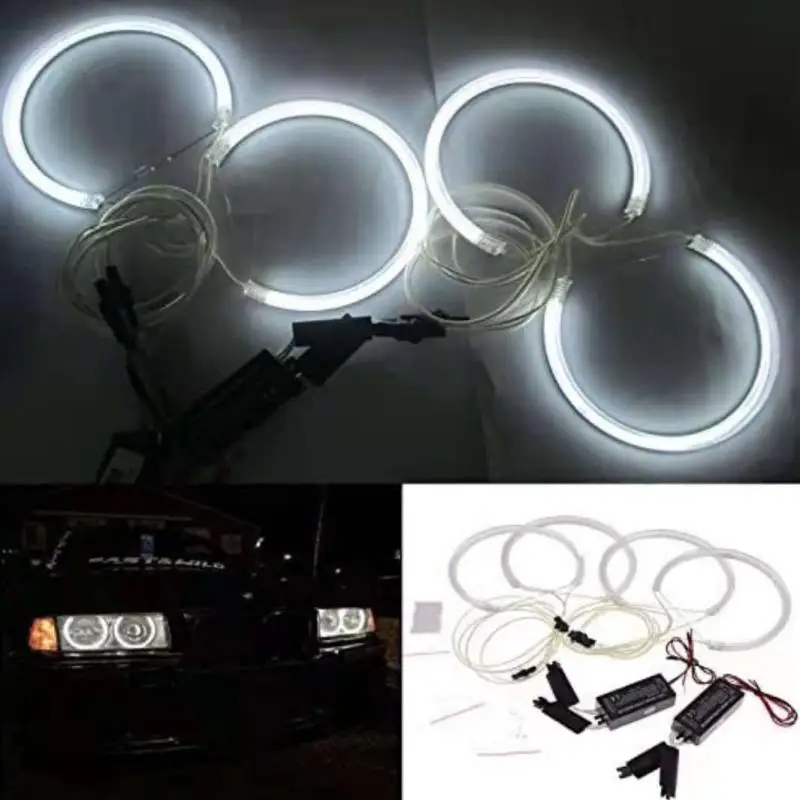 

4X 131 мм CCFL кольца с ореолом ангельские глаза свет для BMW E36 E38 E39 E46 3 5 7 серии