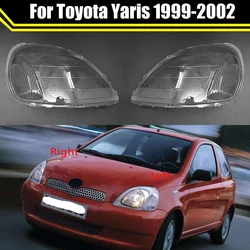 For Toyota Yaris 1999 2000 2001 2002 Car Headlamp ShadeTransparent Headlight Glass Head Lamp Case Shell Lampshade Lens Cover
