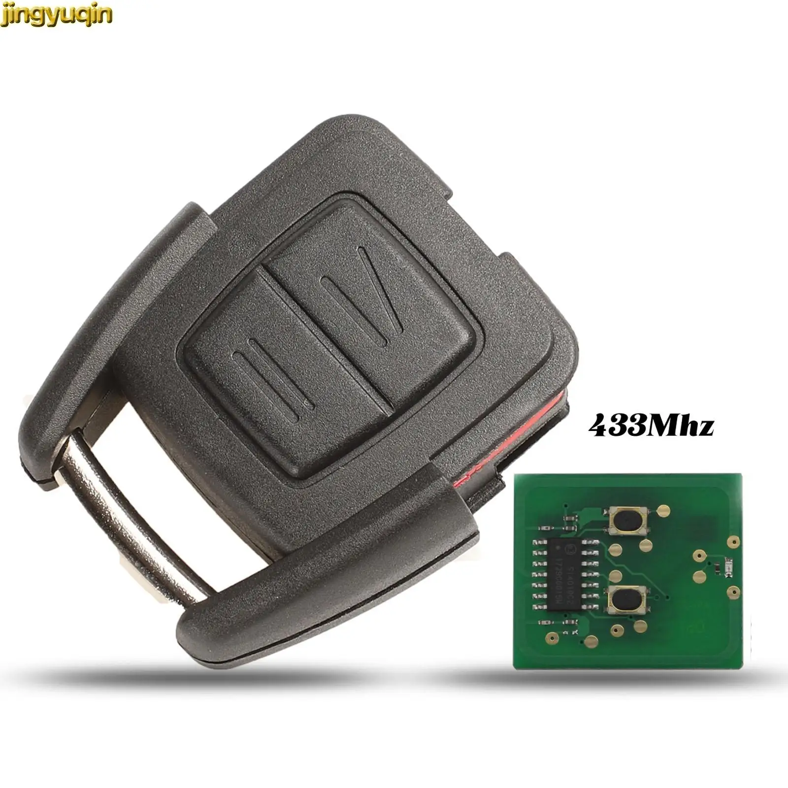 Jingyuqin 2BTNS Smart FOB kluczyk samochodowy ID40 433MHZ dla OPEL VAUXHALL Astra Vectra Zafira Omega Frontera OP1 24424723 HU43/46/100/YM28