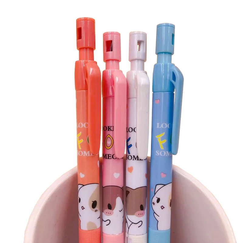 2.0 Mechanical Pencil Graphite Lead Refill Cartoon Kawaii Dog Cat Drawing Design Painting Automatic Pencil