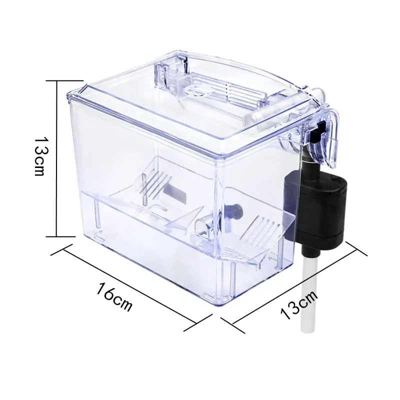 Acrylic External Hanging Aquarium Breeding Isolation Box Mini Fish Tank Hatchery Incubator House for Small Fish Shrimp