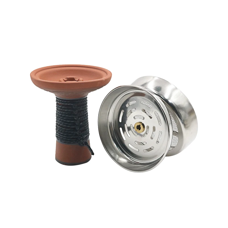 SY Ceramic Hookah Bowl and Charcoal Screen Holder Shisha Nargile Sheesha Chicha Cachimbas Head Heat Accessories Gadget