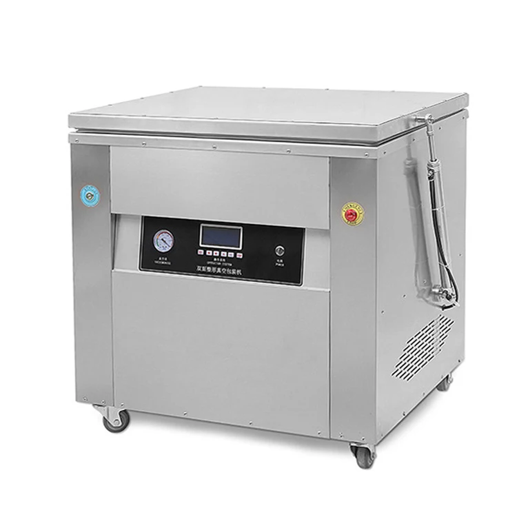 Única câmara automática arroz tijolo saco de plástico aferidor máquina selagem/máquina embalagem a vácuo