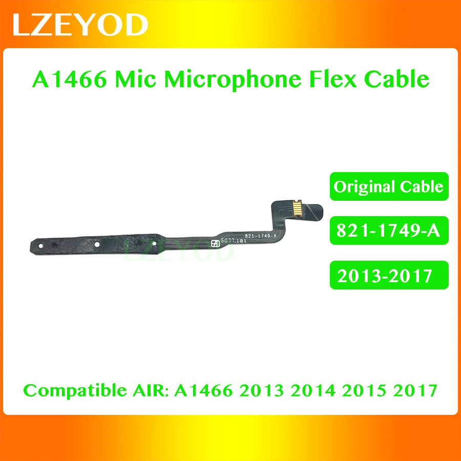 Cable flexible para micrófono A1466, Original, 821-1749-A, para Macbook Air de 13,3 pulgadas, A1466, 2013, 2014, 2015, 2017