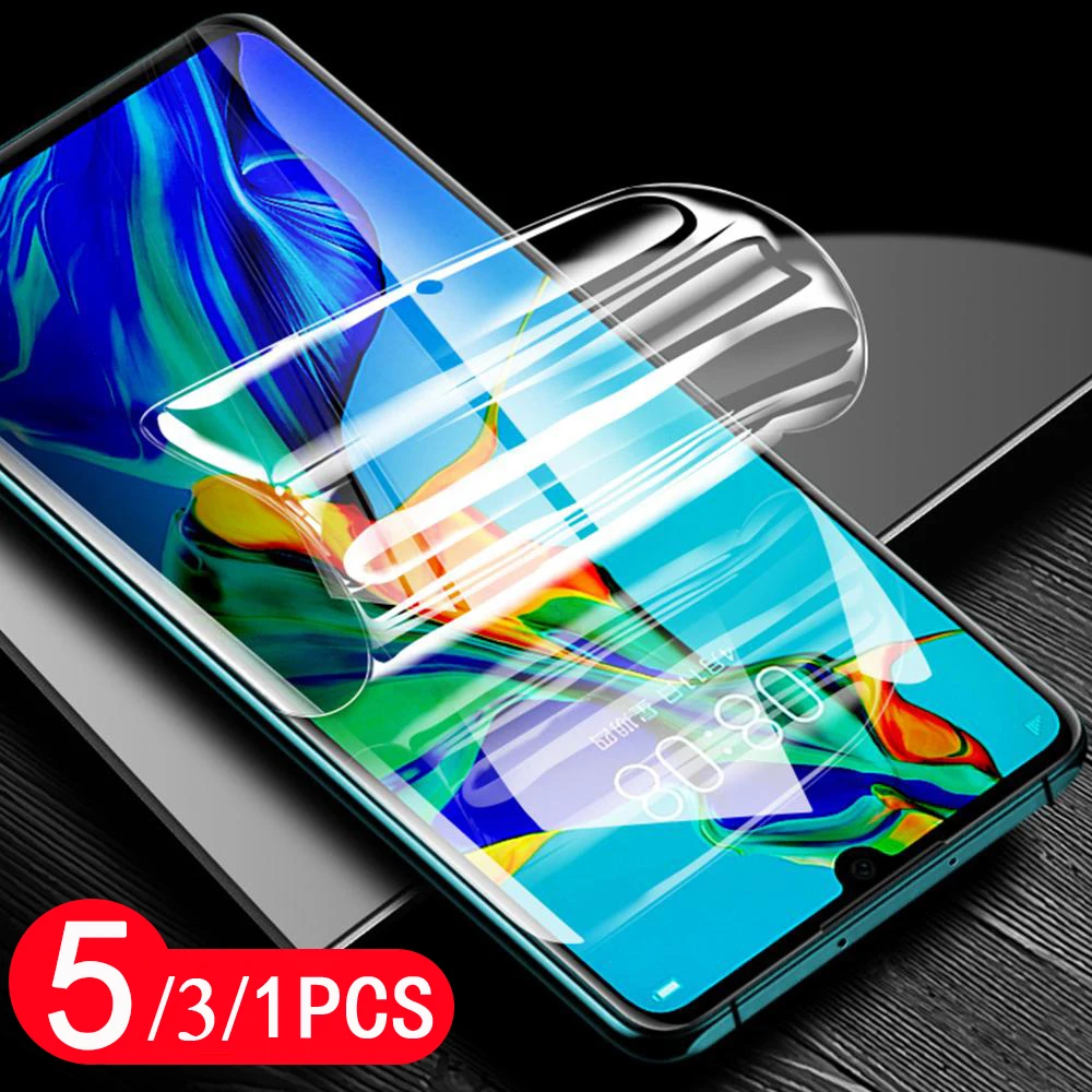 

5/3/1 шт., Гидрогелевая пленка для huawei P20 P30 P40 lite E P40 pro plus