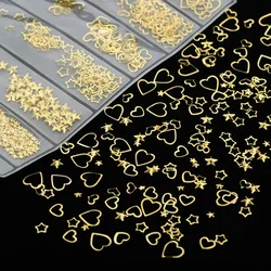 Mix Glitter Metal Frame Gold Nail Art UV Epoxy Resin Molds Jewelry Filling Materials For DIY Crafts Jewelry Nails Accessories