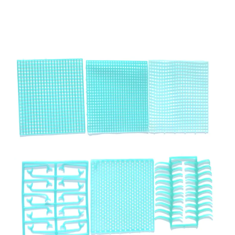 Dental Lab Casting Wax Retention Mesh Grid Square Honeycomb Round Clasps Bonyhard Clasps Full Models