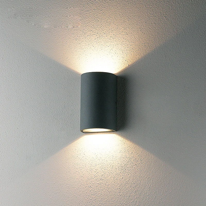 Simp-Luz LED moderna para pared, 6W, 12W, lámpara para balcón, iluminación exterior impermeable, lámpara de aluminio para porche, lámpara para valla