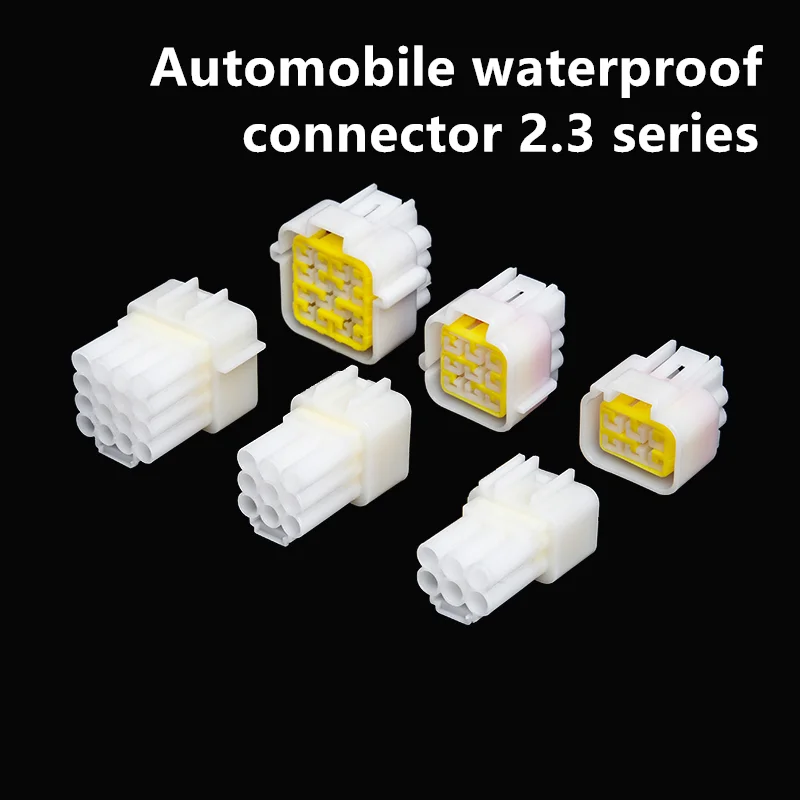 5Sets Automobile Waterproof Connector 2.3 Series 1P/ 2P/3P/4P/6P/8P/9P/16P Vehicle Connector Male And Female Harness Butt Plug