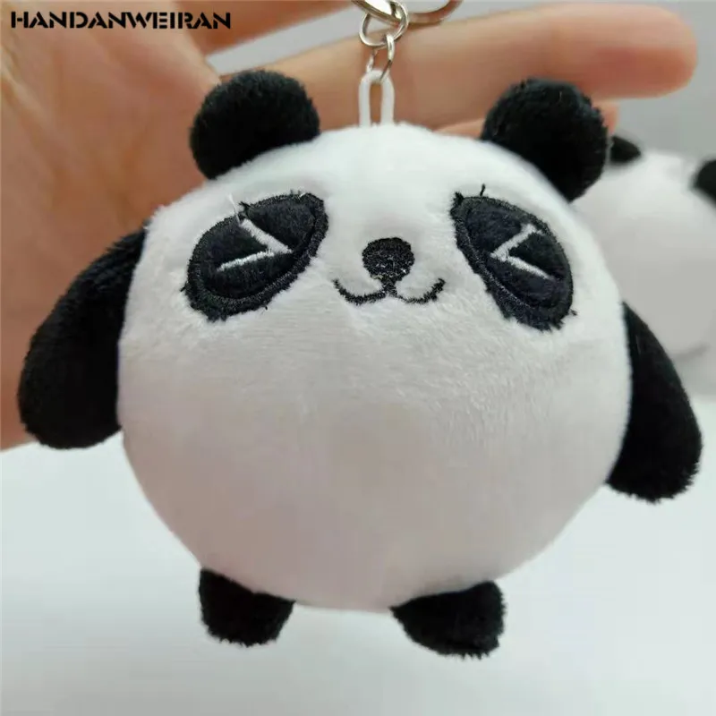 

Plush Stuffed New 1PCS 9CM Panda Plush Toy Animal Stuffed Toy PP Cotton Key Pendant To Send Children HANDANWEIRAN