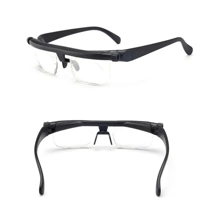 Creative Reading Glasses Near  Far Dual-Purpose Focal Length Adjustable -6D+3D Degree of Presbyopia Magnifier Magnifying Class