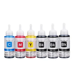 Dye Refill Ink kit for Epson L100 L110 L120 L132 L210 L222 L300 L312 L355 L350 L362 L366 L550 L555 L566 printer Free Shipping