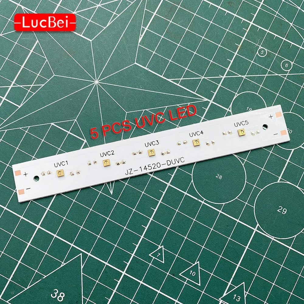 High Quality 6V 275nm 5W UVC LED Module For UV Lamp Sterilizer UVC Deep Violet Ultraviolet Light For Sterilization Free Shipping