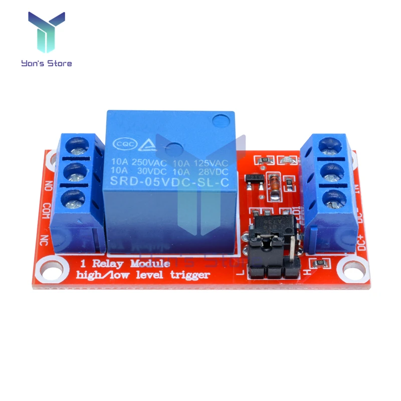 1 Channel Relay Module 5V 9V 12V 24V High and Low Level Trigger Relay Control Switch with Optocoupler Module High Driving Force